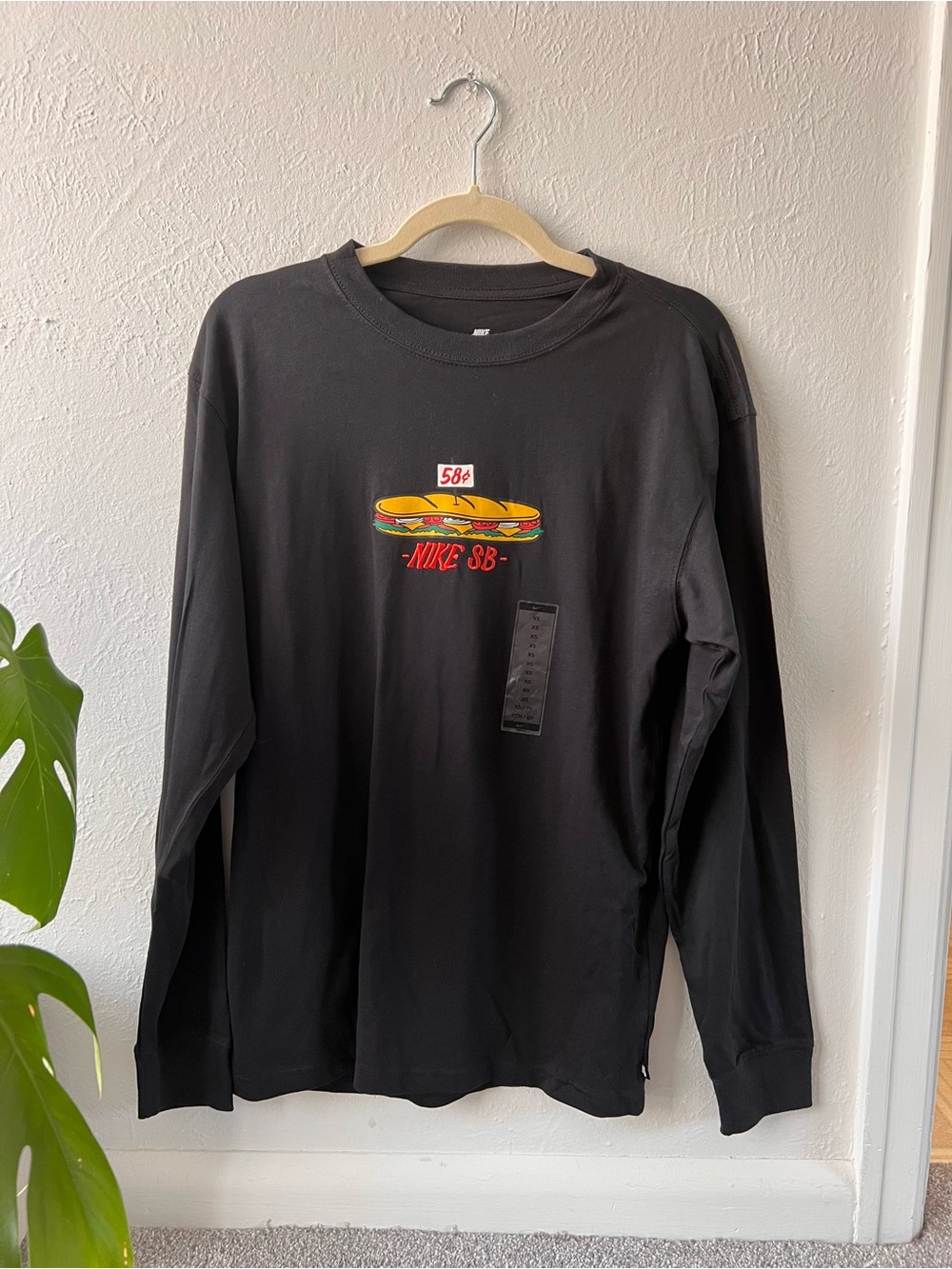 Nike SB Black Long Sleeve Max90 Graphic Skate Shirt BNWT